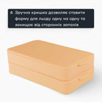 Форма для льоду 24 комірки 3,2 × 2,7 см бежева