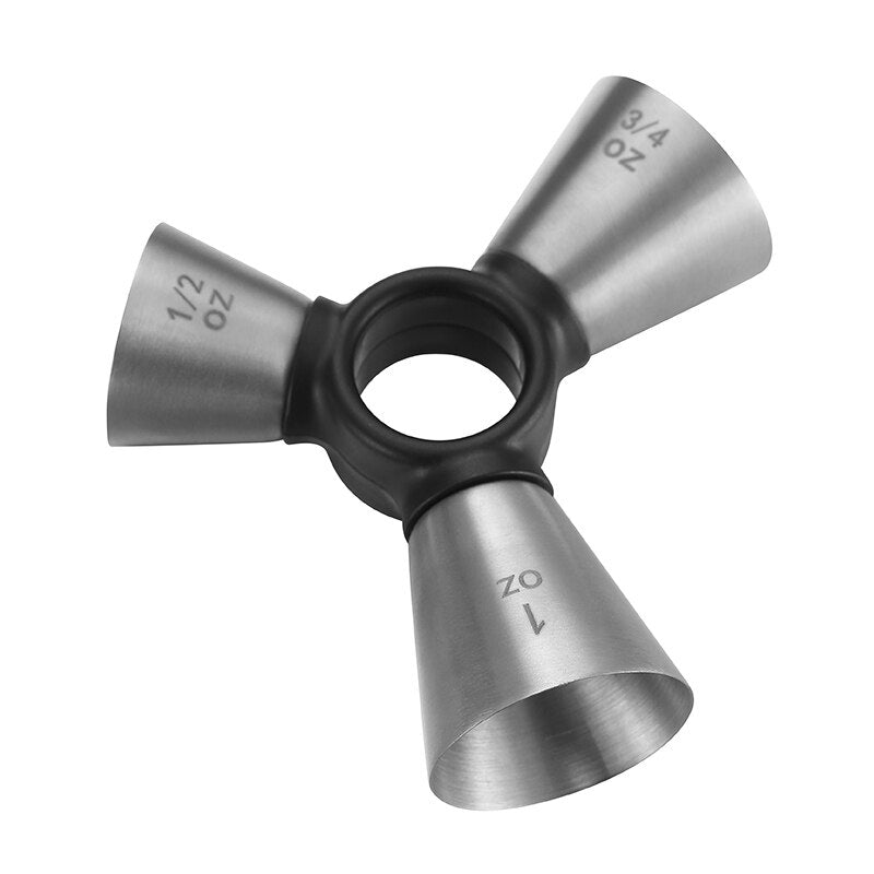 Джигер тристоронній 1/2 × 3/4 × 1 oz сріблястий