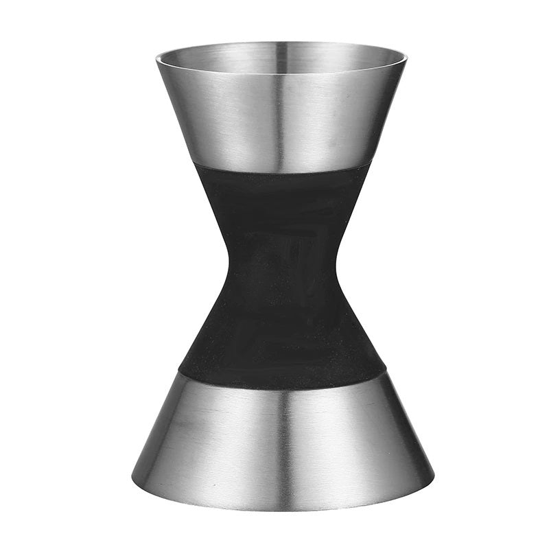 Джигер 1 × 1 1/2 oz сріблястий з антиковзною ручкою