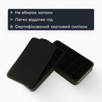 Форма для льоду 24 комірки 3,2 × 2,7 см чорна