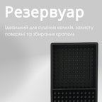 Килимок барний на край стійки 60×8 см чорний