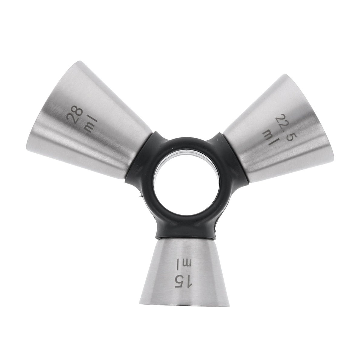Джигер тристоронній 1/2 × 3/4 × 1 oz сріблястий