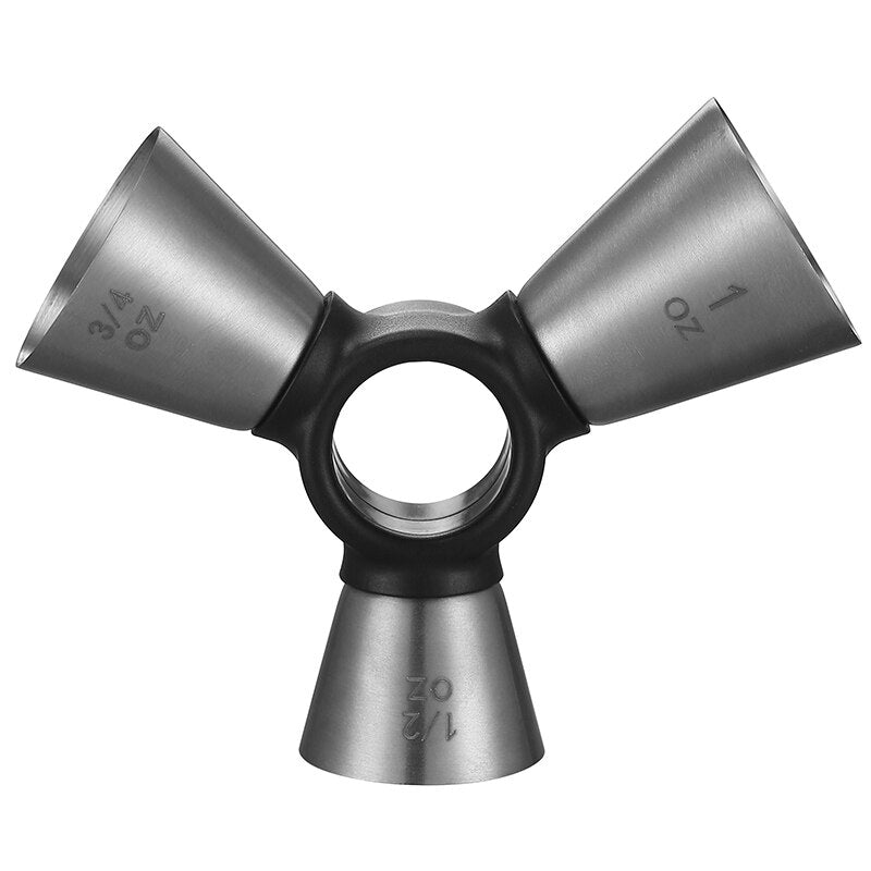 Джигер тристоронній 1/2 × 3/4 × 1 oz сріблястий