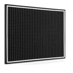 Килимок барний 45×30 см чорний з білою рамкою