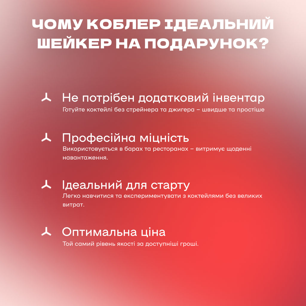 Шейкер Коблер округлий 550 мл мідний