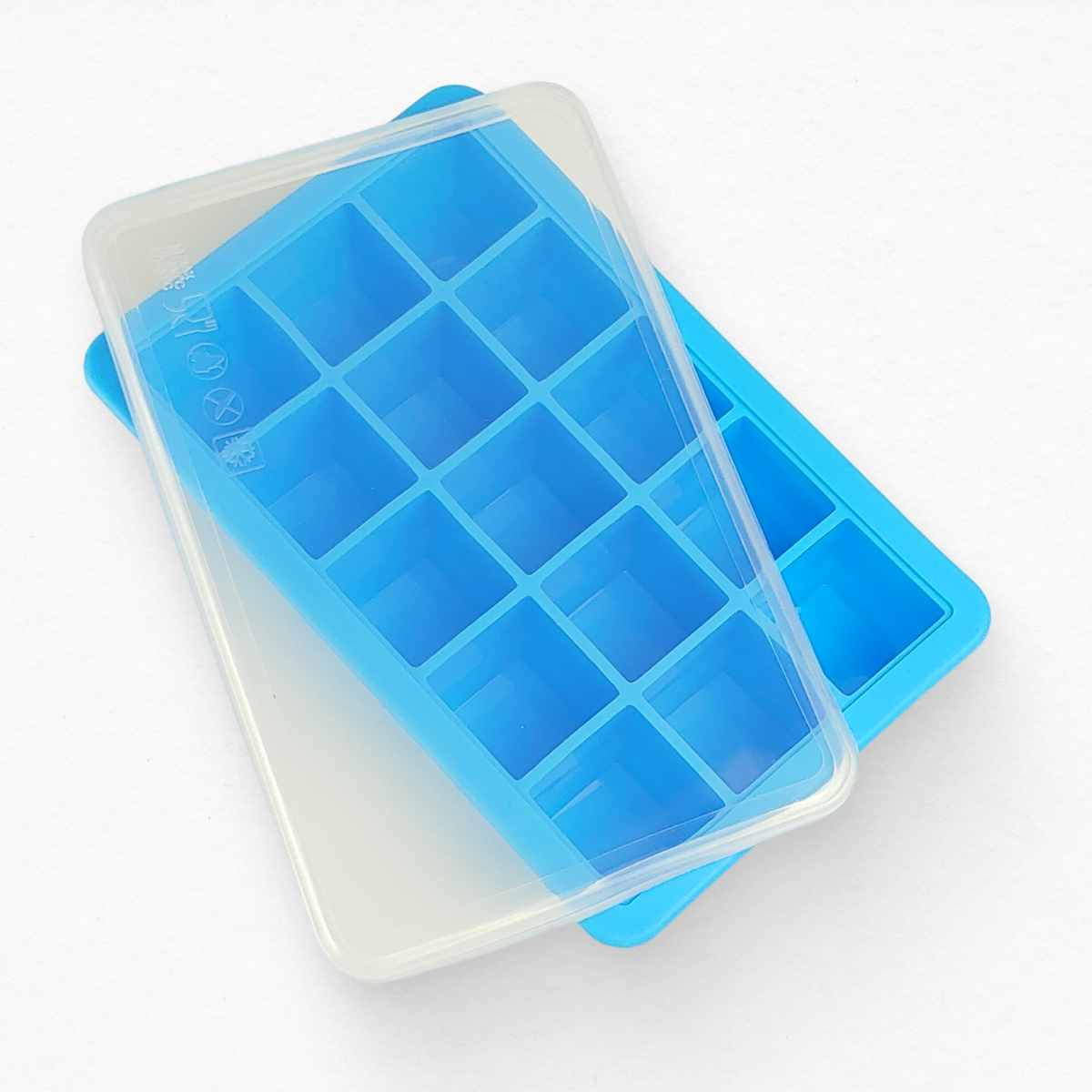 Форма для льоду 15 кубиків 3,3 см блакитна
