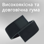 Килимок барний на край стійки 60×8 см чорний