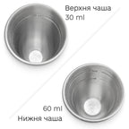 Джиггер Тики 30/60 мл серебристый