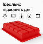Форма для льоду 15 кубиків 3,3 см червона