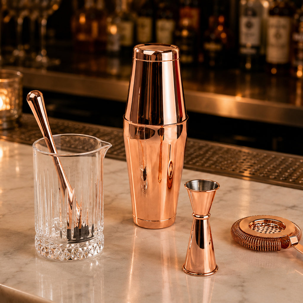 Шейкер Бостон 750+550 мл мідний