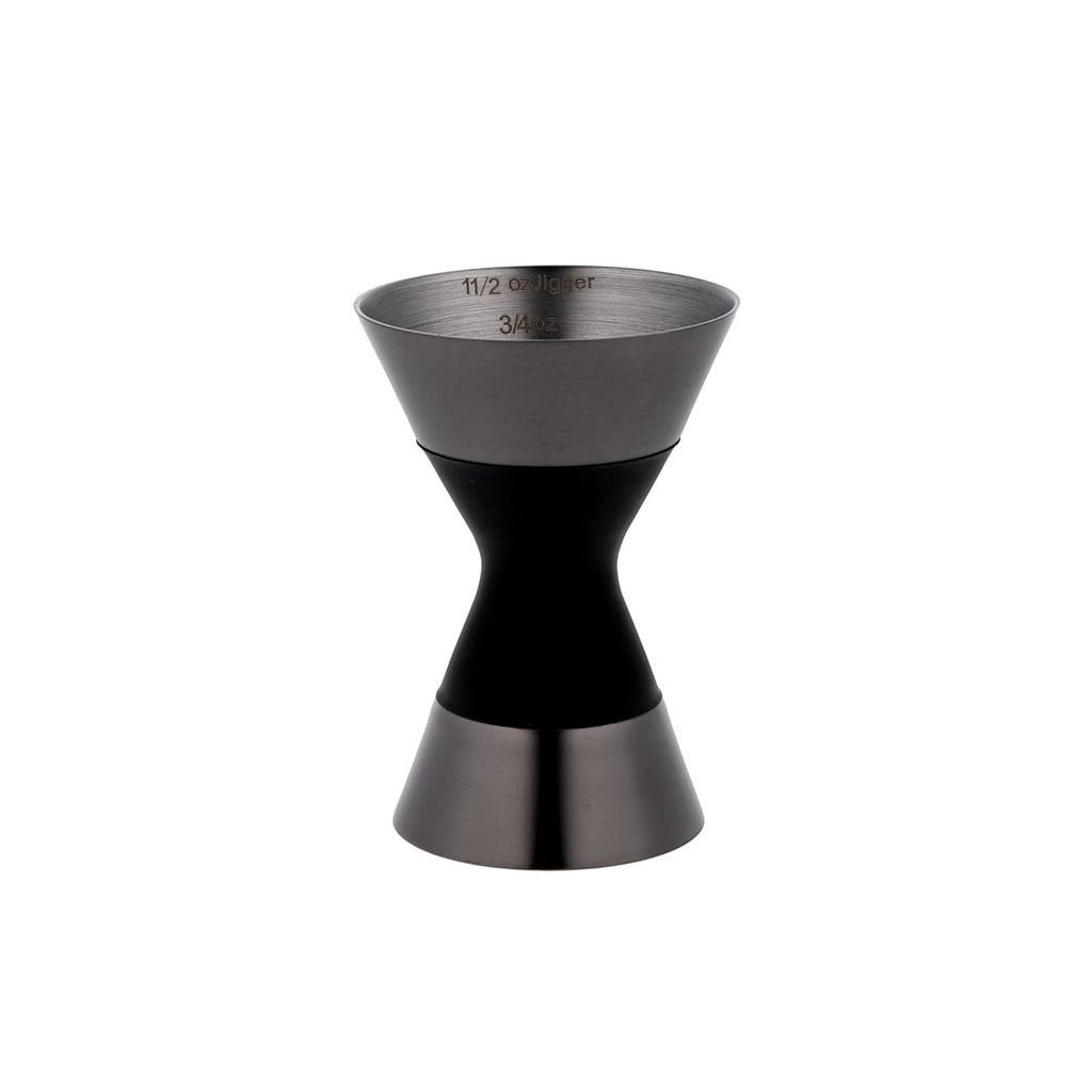 Джигер 1 × 1 1/2 oz чорний з антиковзною ручкою