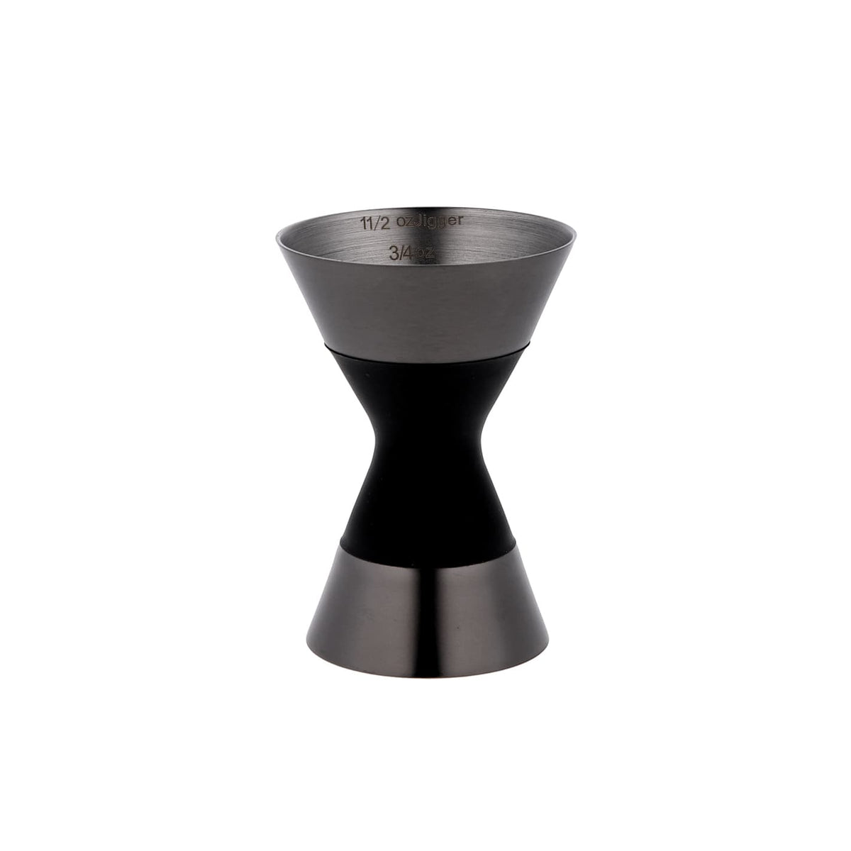 Джигер 1 × 1 1/2 oz чорний з антиковзною ручкою