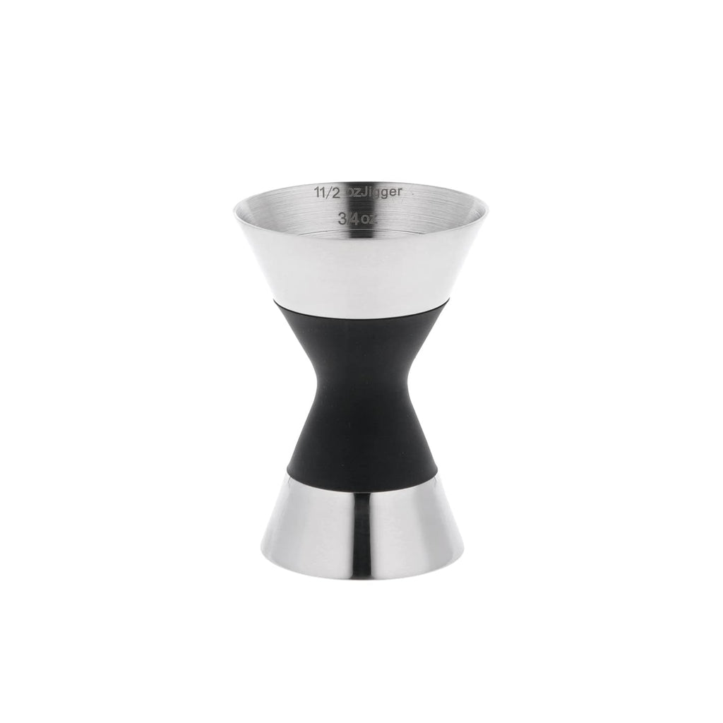 Джигер 1 × 1 1/2 oz сріблястий з антиковзною ручкою