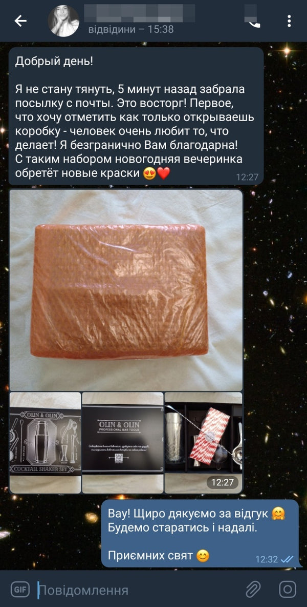 Відгук про Olin & Olin Bar Tools у Telegram