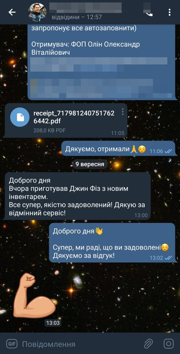 Відгук про Olin & Olin Bar Tools у Telegram